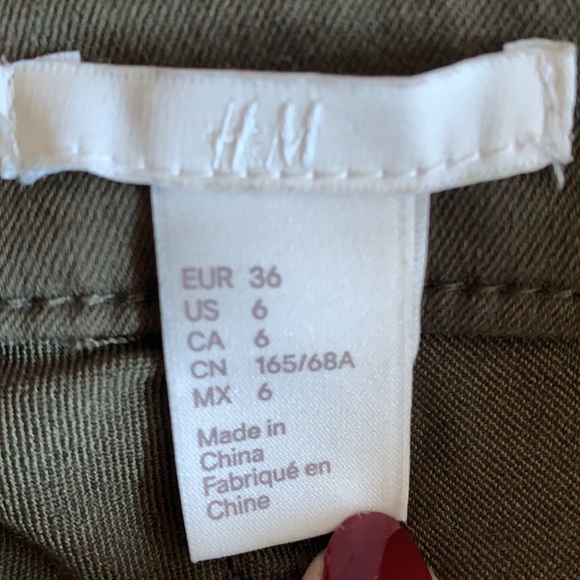 Mid rise olive green skinny Jeans from H&M - Picture 3 of 5